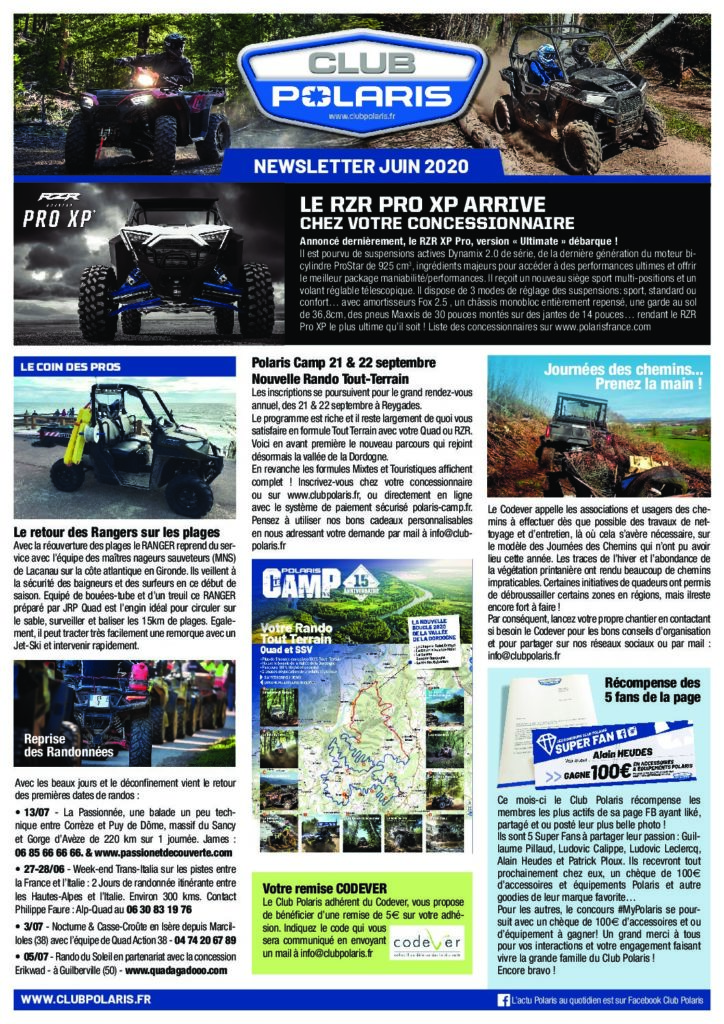 Newsletter de Juin